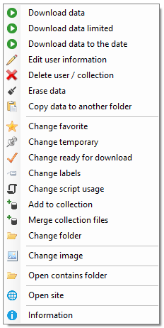 Context menu