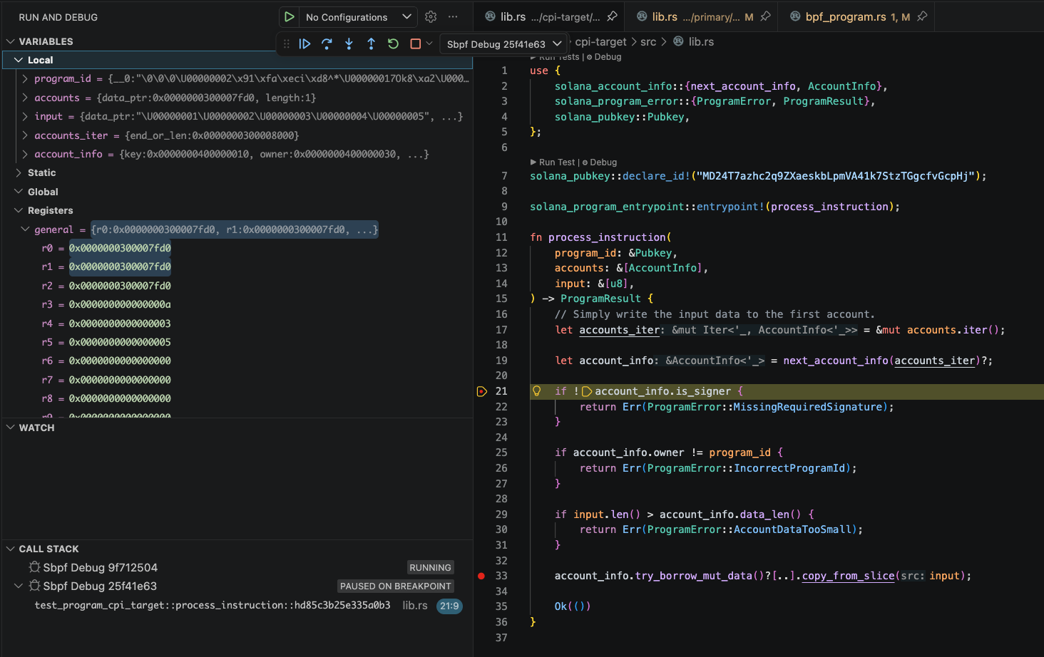 debugger