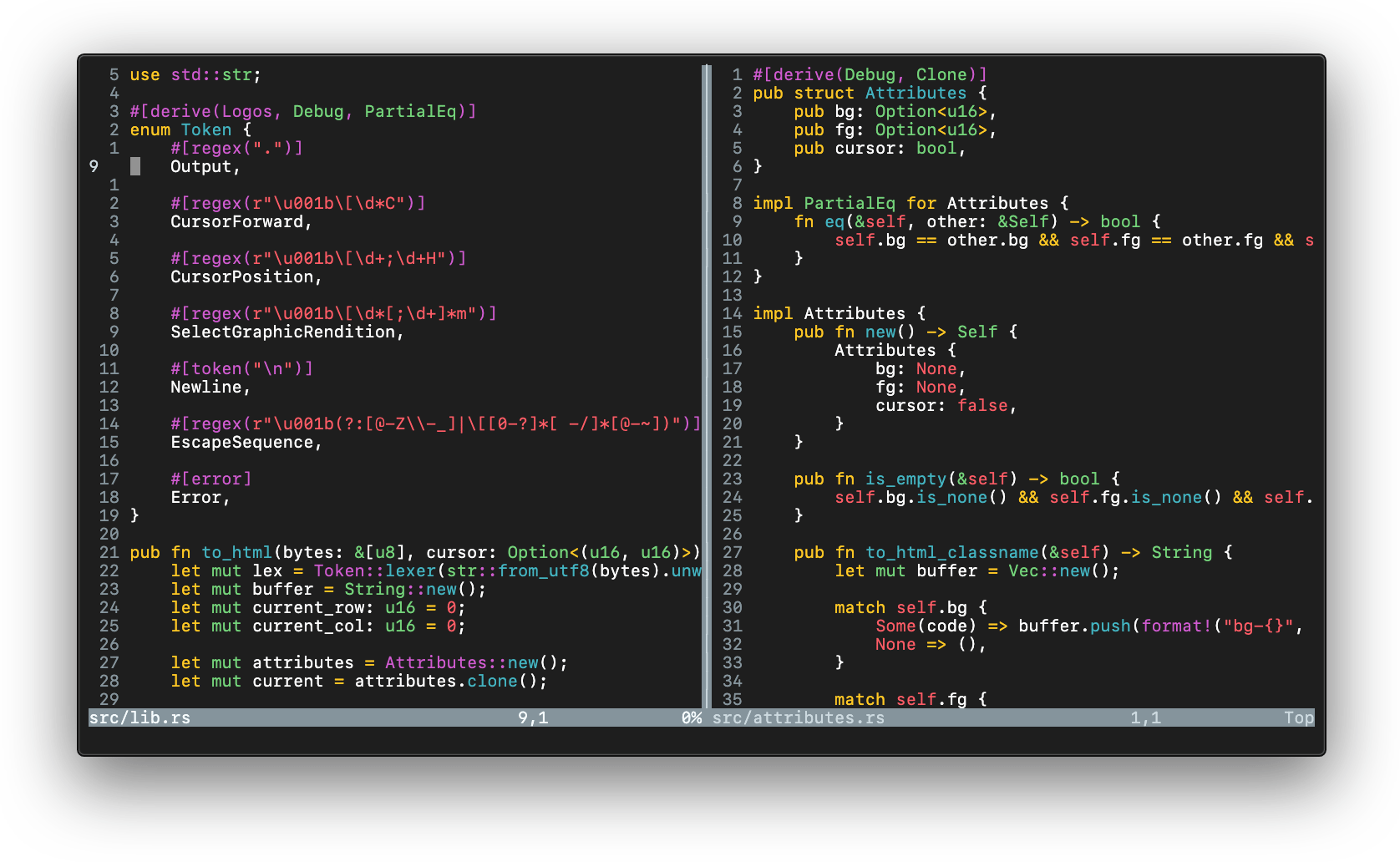 vim-numbertoggle toggles between "hybrid" and absolute line numbers automatically