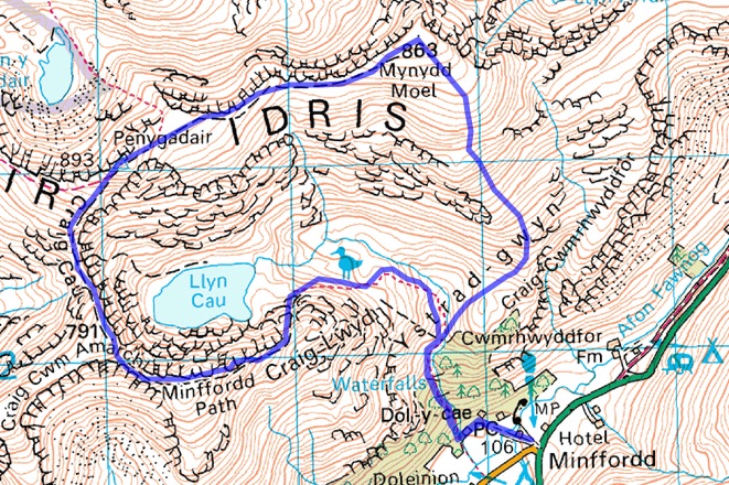 cadair_walk_route