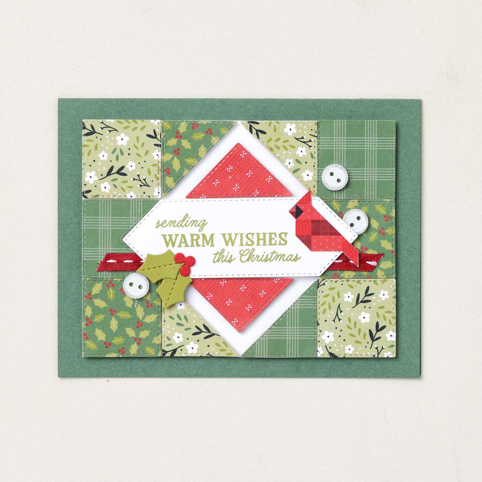 ADHESIVE-BACKED MINI CHRISTMAS BUTTONS
