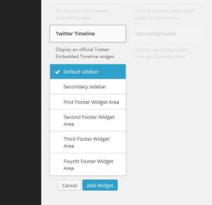 Finding Twitter Timeline Widget