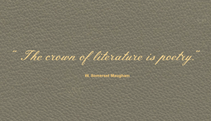 W. Somerset Maugham Poetry Quote