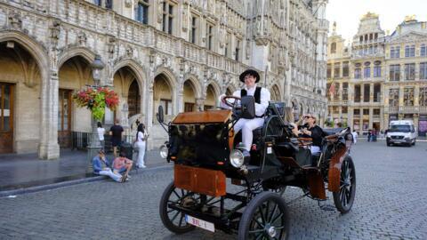 Une calèche électrique à Bruxelles.