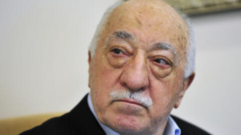 Islamic cleric Fethullah Gulen speaks to members of the media at his compound, in Saylorsburg, Pennsylvania in a July 2016 file photo.