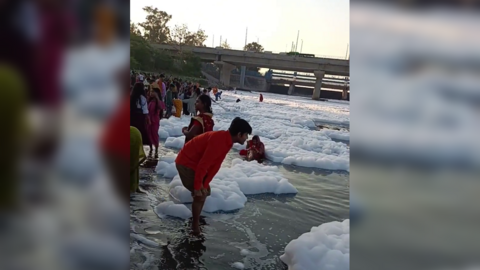 While the Yamuna is one of the most sacred rivers in India, it is also one of the most polluted in the world.