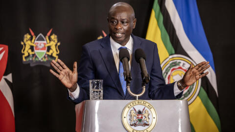 Rigathi Gachagua, Deputy President of Kenya, during a press conference at his official residence in Nairobi, on 7 October 2024, ahead of the National Assembly vote on his impeachment motion.