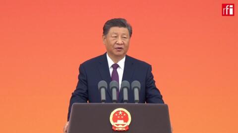 Rais wa China Xi Jinping akihutubia taifa.