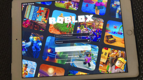 A plataforma de jogos Roblox exibida em um tablet no sábado, 30 de outubro de 2021, em Nova York (imagem de ilustração). 