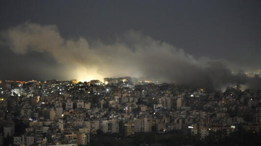 Frappe aérienne israélienne sur Dahiyeh, dans la banlieue sud de Beyrouth, dimanche soir 20 octobre 2024.