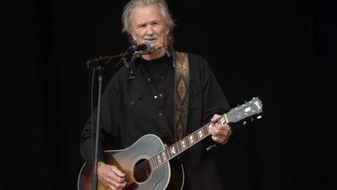 Kris Kristofferson în concert la Glastonbury, Anglia, 23 iunie 2017