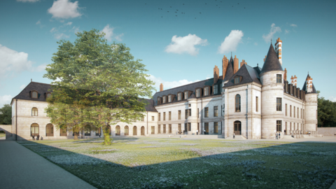 RFI Image Archive / francophonie : la Cité internationale de la langue française ouvrira au public au château de Villers-Cotterêts en juin 2023. Ici, le Château de Villers-Cotterets future cité internationale de la langue française. (illustration)
法语世界：修造中的法语国际城预计将于2023年6月向公众开放。