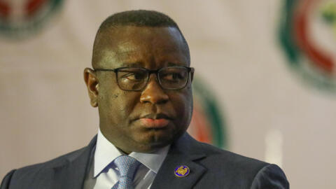 Sierra Leone President Julius Maada Bio attends an ECOWAS regional bloc meeting in Abuja on 21 December 2019.