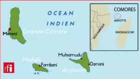 FMM RFI archive - carte du pays - Afrique - les Comores