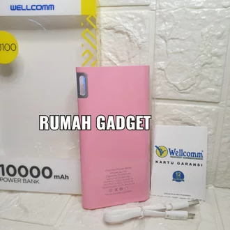 POWERBANK WELLCOMM 10.000 MAH AJ100 2 USB