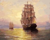 Картина по номерам "По водной глади" (400х500 мм)