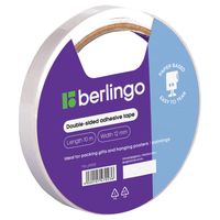 Скотч двусторонний "Berlingo" (12 мм х 10 м)