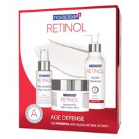 Подарочный набор "Retinol" (средство очищающее, сыворотка ночная омолаживающая, крем-маска омолаживающая ночная)