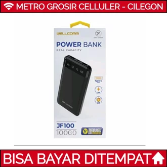 WELLCOMM JF100 Powerbank Power bank 10000 mAh Welcom Dual Output Original