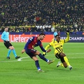 Ferran Torres marcó ante el Dortmund en la liguilla de este curso en Champions.