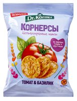 Чипсы цельнозерновые "Dr. Körner. Со вкусом томата и базилика" (50 г)