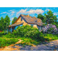 Картина по номерам "Кусты сирени" (300х400 мм)