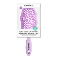 Расческа для волос "Solomeya Wide Teeth Air Cushion Brush For Wet&dry Hair Lilac"