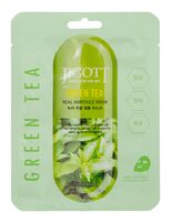 Тканевая маска для лица "Green Tea Real Ampoule Mask" (27 мл)