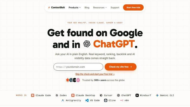 ContextBolt application interface and features