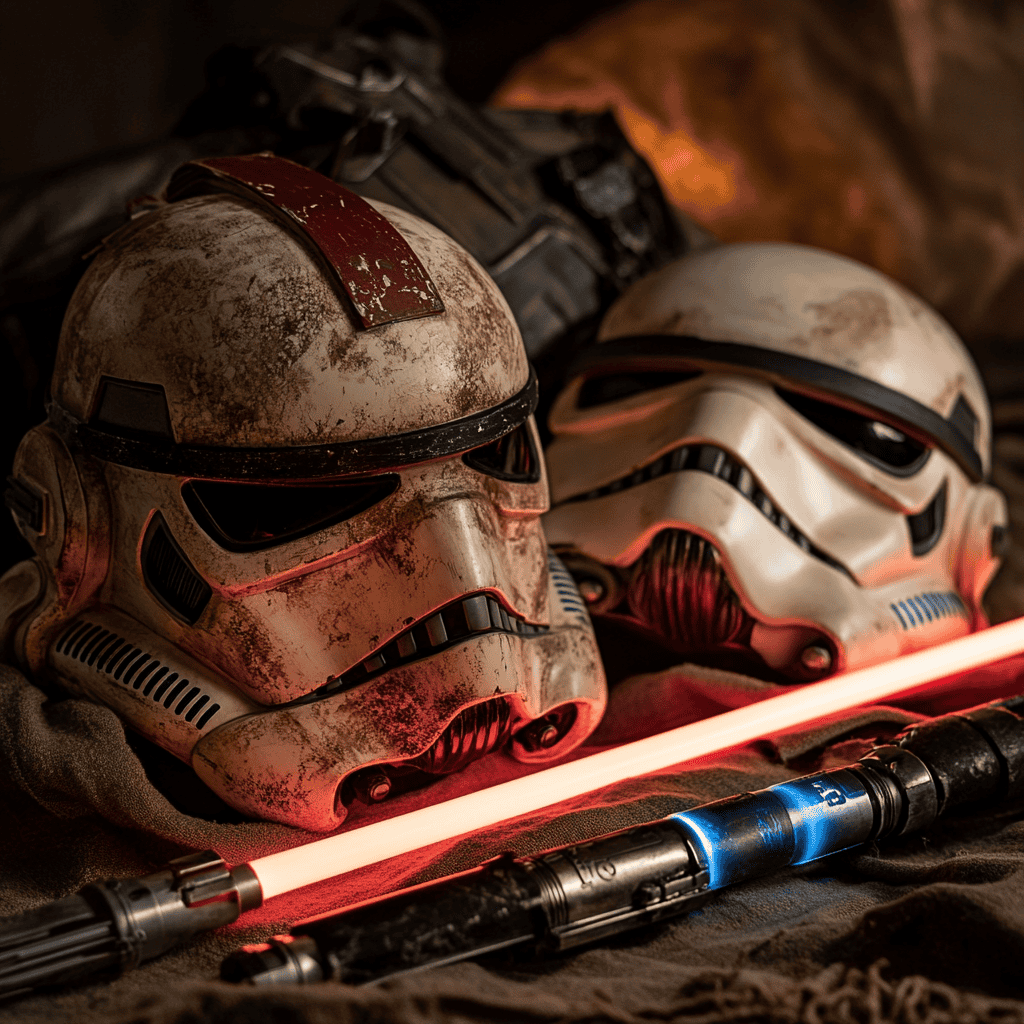 Phase 2 Stormtrooper helmets lightsaber