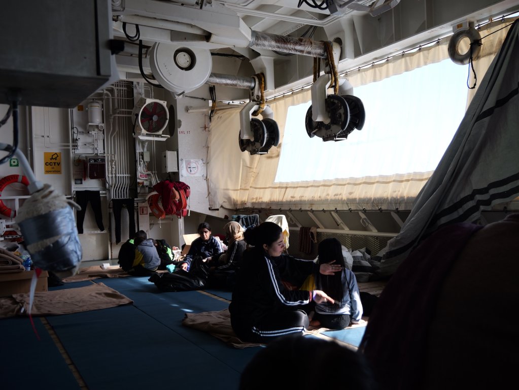 'The others said the guards force children to have sex with each other, film them, and force the families to watch,"' Neema told InfoMigrants | Geo Barents Central Mediterranean Sea, February, 2024 | Photo: Sou-Jie van Brunnersum
