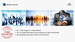 BRAND VALUE
No. 1 ONU Supplier in Indian Market.
Top 10 Largest Manufacturing Companies of ONU in the World.
Our products