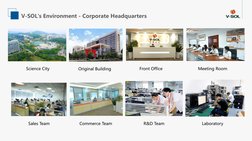 V-SOL's Environment - Corporate Headquarters
Science City
Original Building
Front Office
Meeting Room
Sales Team
Commerce Tea