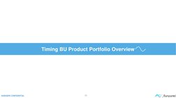 Timing BU Product Portfolio Overview
AURASEMI CONFIDENTIAL
10