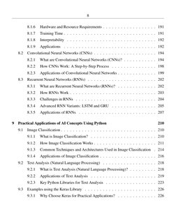 8
8.1.6
Hardware and Resource Requirements . . . . . . . . . . . . . . . . . . 191
8.1.7
Training Time . . . . . . . . . . .