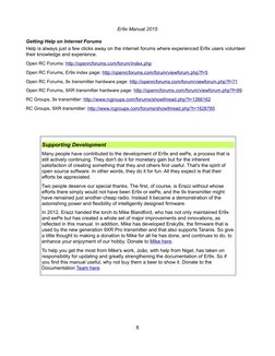 Er9x Manual 2015
Getting Help on Internet Forums
Help is always just a few clicks away on the internet forums where experienc