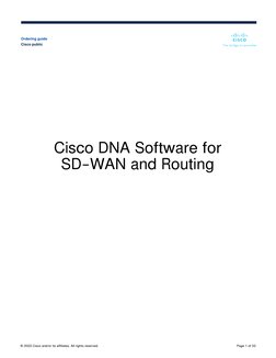 Cisco DNA Software for
SD-WAN and Routing
Ordering guide
Cisco public
© 2023 Cisco and/or its affiliates. All rights reserve