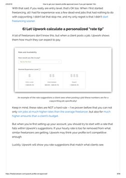 2/5/2019
How to get your Upwork profile approved (even if you got rejected 10x)
https://freelancetowin.com/upwork-profile-not