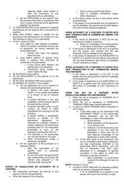 separate debts, either before or
after
the
termination
of
any
specified term or undertaking
c. By the EXPULSION of