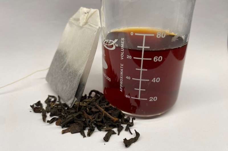 Brewing tea removes lead from water