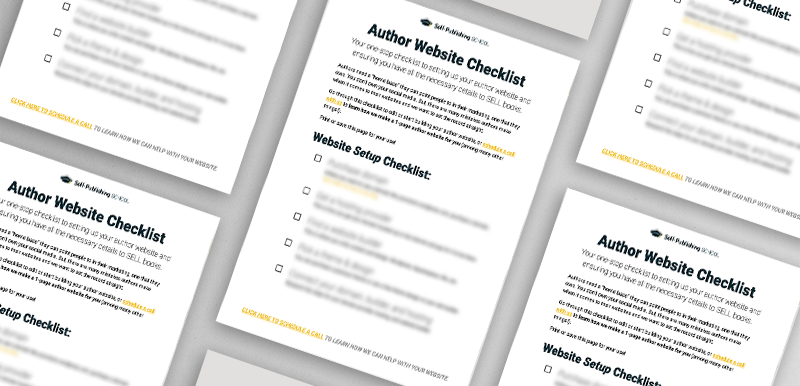 Author Website Checklist Author Website Checklist