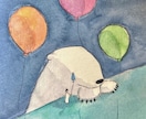 背景少なめ、絵本の1ページのようなイラスト描きます シンプルだけど印象に残る、やさしい水彩イラストを描きます イメージ7