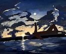 YouTubeサムネ一枚絵を優しい水彩で描きます 歌ってみたなどのイラストを絵本の1ページのように描きます イメージ3