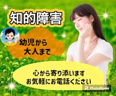 診断の有無は問いません 知的障害の相談に乗ります 不安/療育/子育て/学校/施設/きょうだい児/親亡きあと等