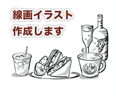 お洒落な線画を描きます 写真をお洒落なタッチで線画にします。