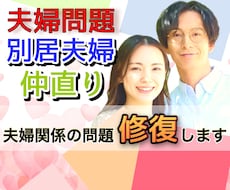 夫婦仲⭐️元に戻りたい❗️すれ違う原因を見つけます 夫婦問題/離婚/別居/浮気/レス/不倫/愚痴/借金/相談