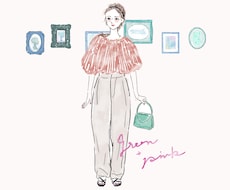ファッションイラスト全身、おしゃれに水彩で描きます 大人ふんわり、外国パステル。トレンドと個性で注目を!商用あり
