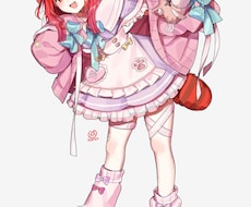 立ち絵を描きます バランスの良い等身のかっこいい、可愛い立ち絵