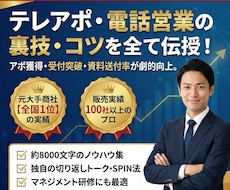 大手商社にて全国1位がテレアポのコツ伝授します インサイドセールスで独立!知識と経験を全て詰め込んでいます