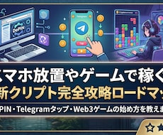 知識や経験は不必要!スマホ放置やゲームで稼げます 最新クリプト・DePIN副業完全攻略ロードマップ